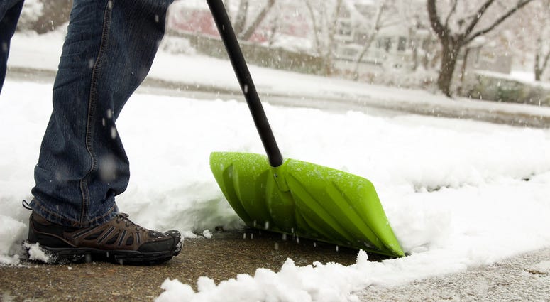 Man Shoveling Snow Man Shoveling Snow