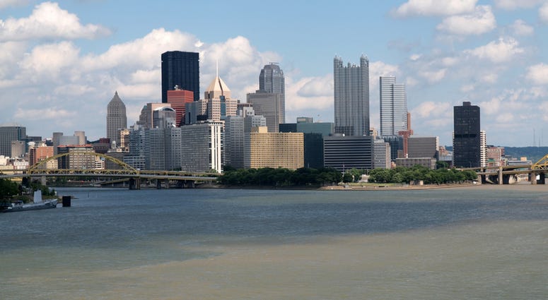 A View of Pittsburgh from the Ohio River Pittsburgh