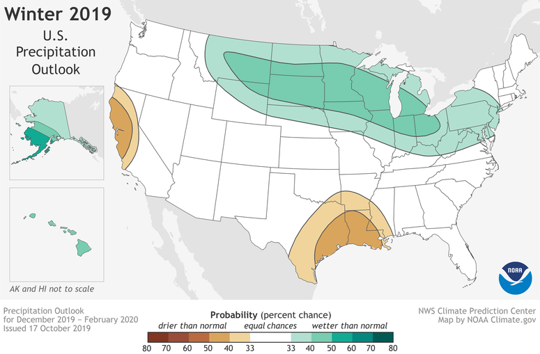 Map shows a wetter than normal winter for Pittsburgh