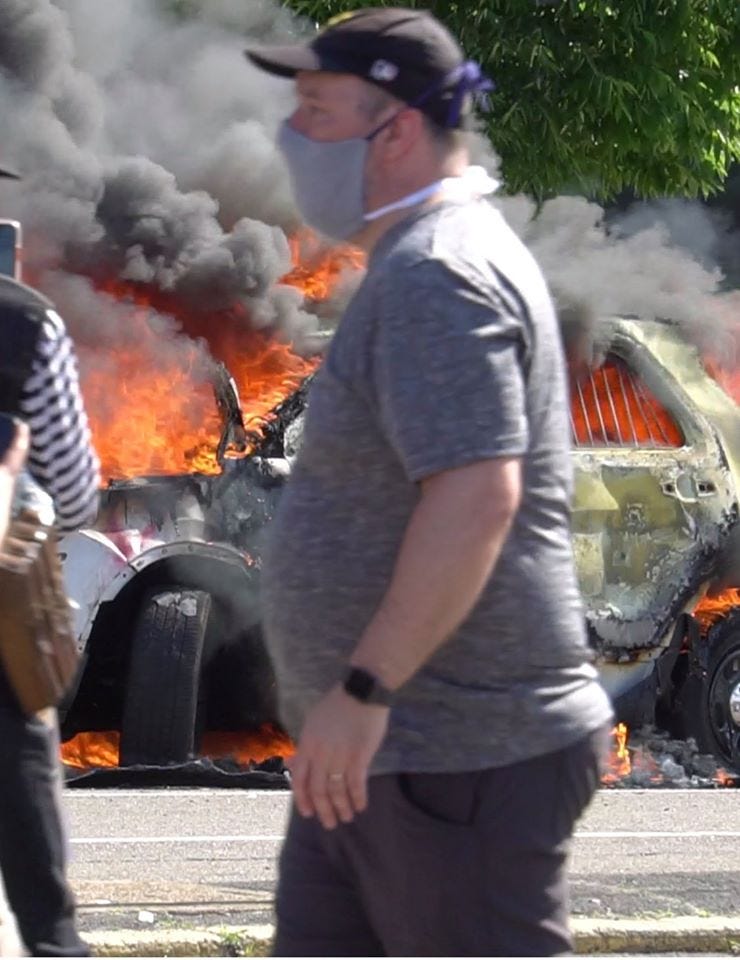 Man accused of striking horse during May 30 protests