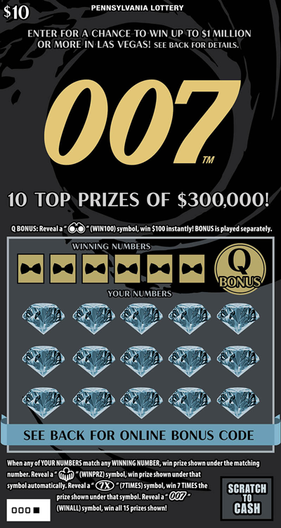 James Bond Lottery Game