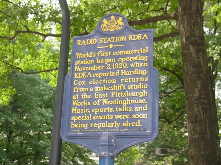 KDKA Radio Historical Marker KDKA Radio Historical Marker