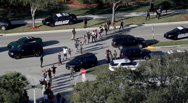 Students Evacuated at Stoneman Douglas High School Students Evacuated at Stoneman Douglas High School