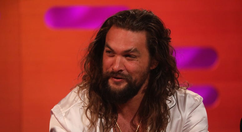 Jason Momoa during the filming for the Graham Norton Show at BBC Studioworks 6 Television Centre, Wood Lane, London, to be aired on BBC One on Friday evening.