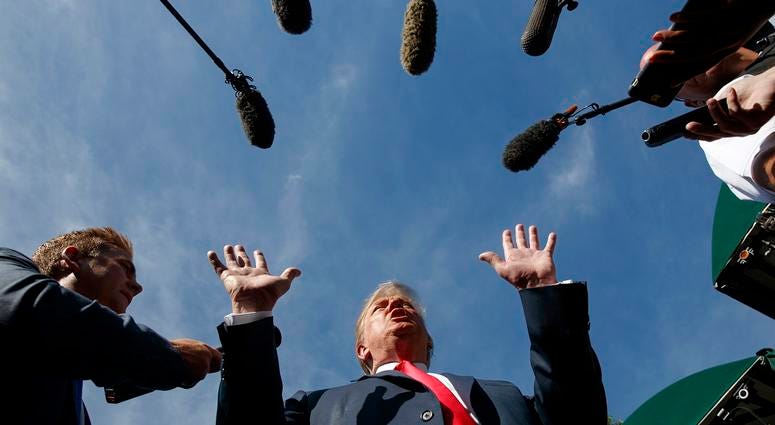 Trump Speaks To Reporters (AP) Trump Speaks To Reporters (AP)