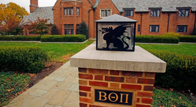 Beta Theta Pi fraternity house on Penn State University's main campus in State College, Pa Beta Theta Pi fraternity house on Penn State University's main campus in State College, Pa