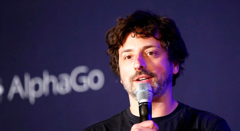 In this March 12, 2016, file photo Google co-founder Sergey Brin speaks during a press conference after finishing the third match of the Google DeepMind Challenge DO NOT USE