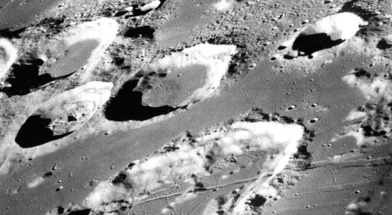 photo made available by NASA shows the large moon crater Goclenius AP DO NOT USE
