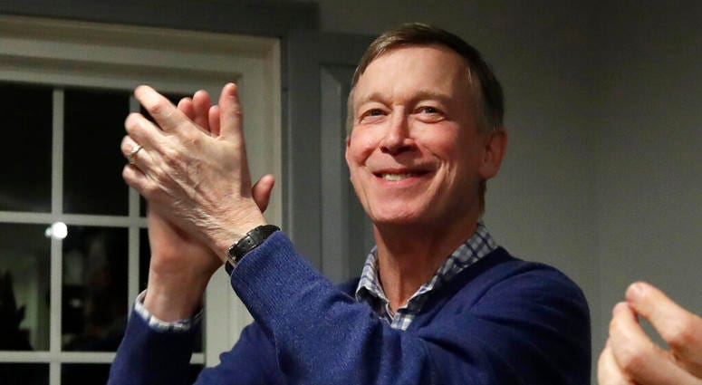 former Colorado Gov. John Hickenlooper AP DO NOT USE