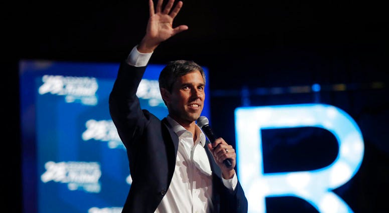 Democratic presidential candidate, former U.S. Rep Beto O'Rourke, arrives to speak at the 25th Essence Festival in New Orleans, Saturday, July 6, 2019. AP DO NOT USE