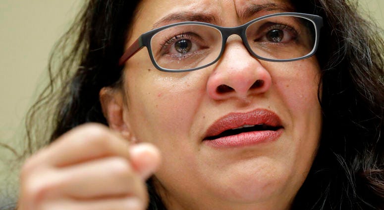 Rep. Rashida Tlaib, D-Mich., Rep. Veronica Escobar, D-Texas, gestures while testifying before the House Oversight Committee hearing on family separation and detention centers, Friday, July 12, 2019 on Capitol Hill in Washington Rep. Rashida Tlaib, D-Mich., Rep. Veronica Escobar, D-Texas, gestures while testifying before the House Oversight Committee hearing on family separation and detention centers, Friday, July 12, 2019 on Capitol Hill in Washington