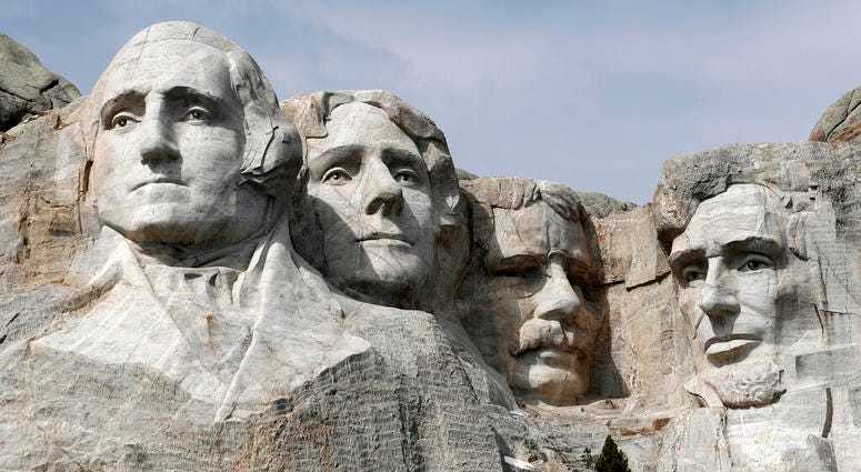 Mount Rushmore in Keystone, S.D AP DO NOT USE
