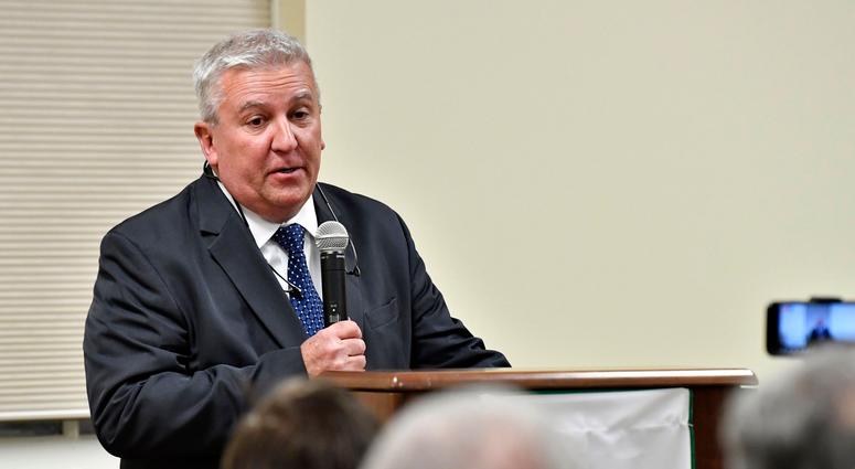 Senator Mike Folmer, of PA Senate District 48, speaks at the York College Center for Community Engagemen