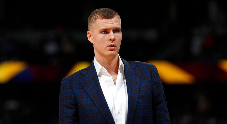 Dallas Mavericks forward Kristaps Porzingis Dallas Mavericks forward Kristaps Porzingis