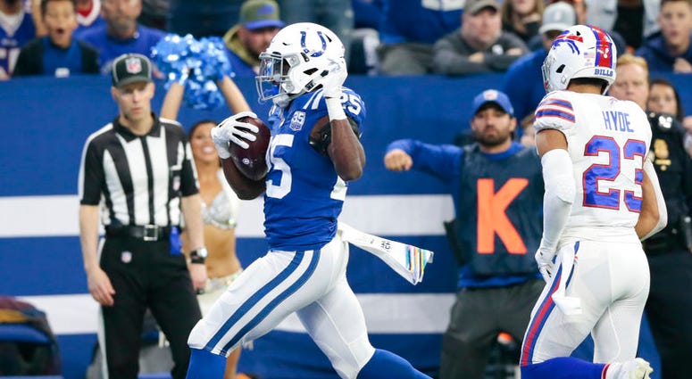 Indianapolis Colts running back Marlon Mack Indianapolis Colts running back Marlon Mack