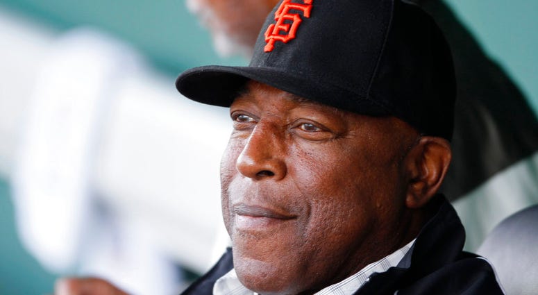 n this March 8, 2010, file photo, San Francisco Giants Hall of Famer Willie McCovey watches batting practice from the dugout before the Giants' spring training baseball game against the Los Angeles Dodgers in Scottsdale, Ariz. DO NOT USE