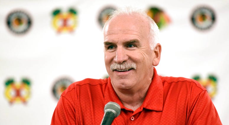 Chicago Blackhawks' head coach Joel Quenneville Chicago Blackhawks' head coach Joel Quenneville