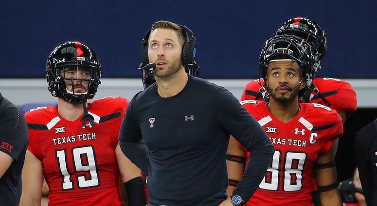 Texas Tech coach Kliff Kingsbury Texas Tech coach Kliff Kingsbury