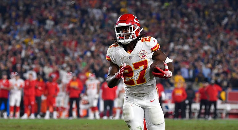 Kansas City Chiefs running back Kareem Hunt Kansas City Chiefs running back Kareem Hunt