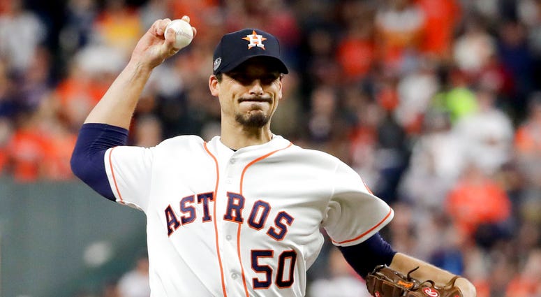 Houston Astros starting pitcher Charlie Morton Houston Astros starting pitcher Charlie Morton