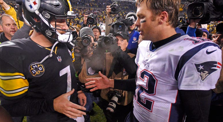 Pittsburgh Steelers quarterback Ben Roethlisberger and New England Patriots quarterback Tom Brady Pittsburgh Steelers quarterback Ben Roethlisberger and New England Patriots quarterback Tom Brady