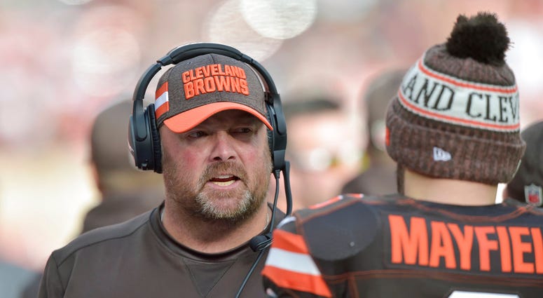 Cleveland Browns offensive coordinator Freddie Kitchens Cleveland Browns offensive coordinator Freddie Kitchens