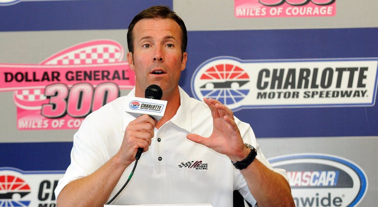 J.D. Gibbs, president of Joe Gibbs Racing, speaks during a news conference before the NASCAR Nationwide auto race J.D. Gibbs, president of Joe Gibbs Racing, speaks during a news conference before the NASCAR Nationwide auto race