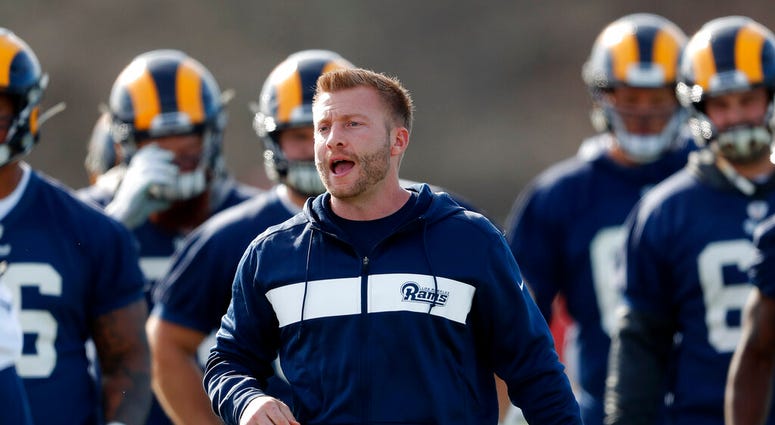 Los Angeles Rams head coach Sean McVay Los Angeles Rams head coach Sean McVay