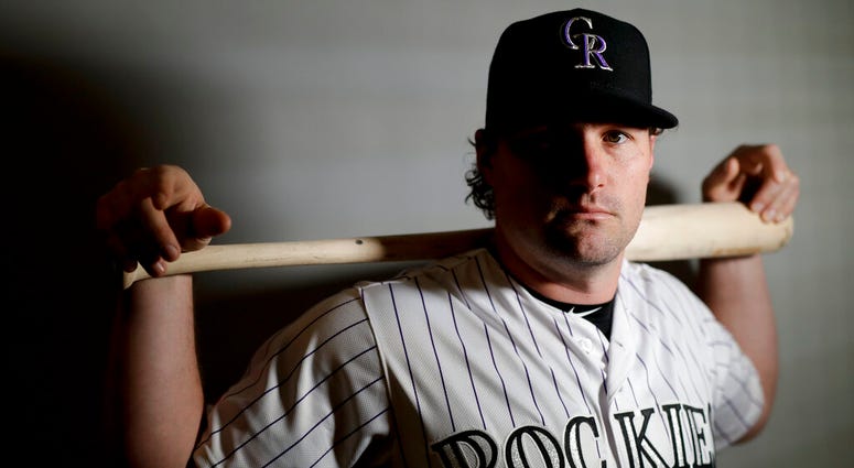 Colorado Rockies second baseman Daniel Murphy Colorado Rockies second baseman Daniel Murphy