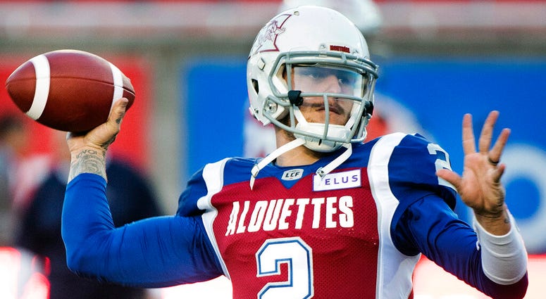 Montreal Alouettes quarterback Johnny Manziel Montreal Alouettes quarterback Johnny Manziel
