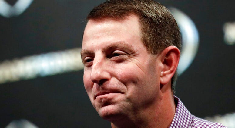 Clemson head coach Dabo Swinney Clemson head coach Dabo Swinney