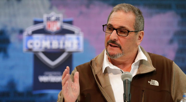 In this Feb. 27, 2019, file photo, New York Giants general manager Dave Gettleman speaks during a press conference at the NFL football scouting combine in Indianapolis. AP DO NOT USE