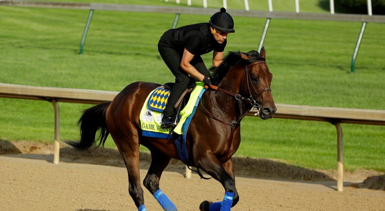 Kentucky Derby entrant Game Winner runs during a workout at Churchill Downs Thursday, May 2, 2019, in Louisville, Ky. The 145th running of the Kentucky Derby is scheduled for Saturday, May 4. Kentucky Derby entrant Game Winner runs during a workout at Churchill Downs Thursday, May 2, 2019, in Louisville, Ky. The 145th running of the Kentucky Derby is scheduled for Saturday, May 4.
