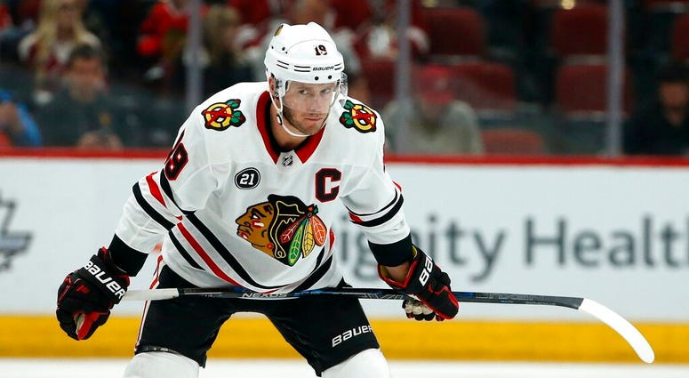 Chicago Blackhawks center Jonathan Toews Chicago Blackhawks center Jonathan Toews