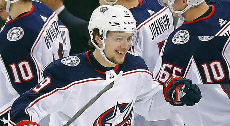 Columbus Blue Jackets left wing Artemi Panarin Columbus Blue Jackets left wing Artemi Panarin
