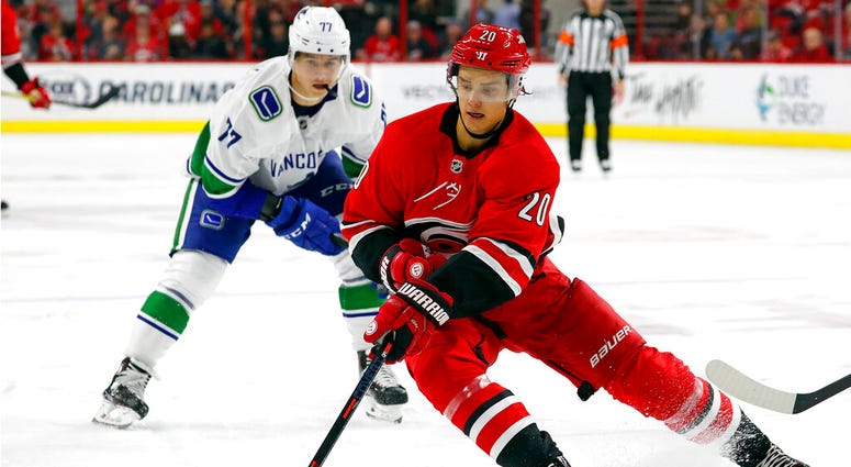 Carolina Hurricanes' Sebastian Aho Carolina Hurricanes' Sebastian Aho