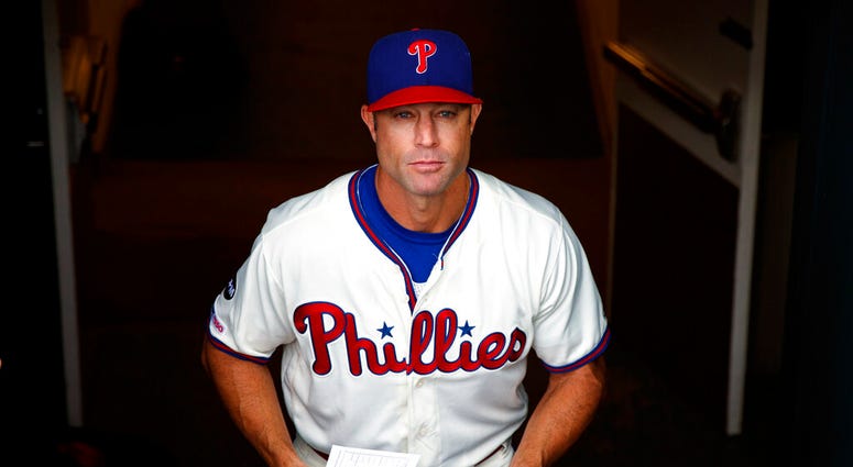 FILE - In this Sept. 29, 2019, file photo, Philadelphia Phillies manager Gabe Kapler walks to the dugout before a baseball game against the Miami Marlins, in Philadelphia. The Phillies fired Kapler Thursday, Oct. 10, 2019.