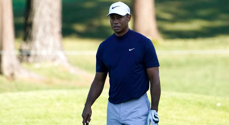 Tiger Woods of the United States walks on the 9th hole during the pro-am event of he Zozo Championship PGA Tour at Accordia Golf Narashino C.C. in Inzai, east of Tokyo, Japan, Wednesday, Oct. 23, 2019. ( AP DO NOT USE