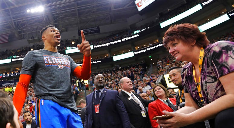Oklahoma City Thunder's Russell Westbrook Oklahoma City Thunder's Russell Westbrook