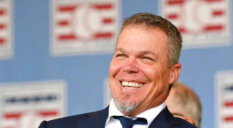 National Baseball Hall of Fame inductee Chipper Jones