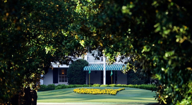 Augusta National Golf Club, seen down Magnolia Lane, is well manicured on what would have been the first practice round for the Masters golf tournament, Monday, April 6, 2020, in Augusta, Ga. The 2020 Masters, postponed because of the coronavirus pandemic