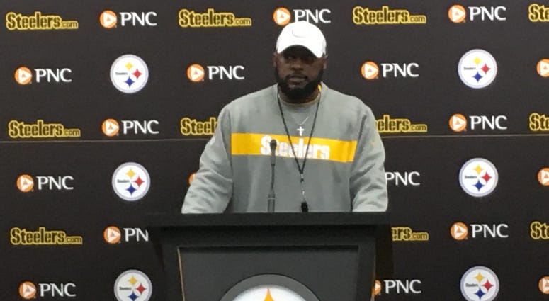 Mike Tomlin at podium