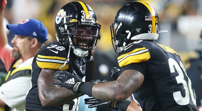Jaylen Samuels and James Conner Jaylen Samuels and James Conner