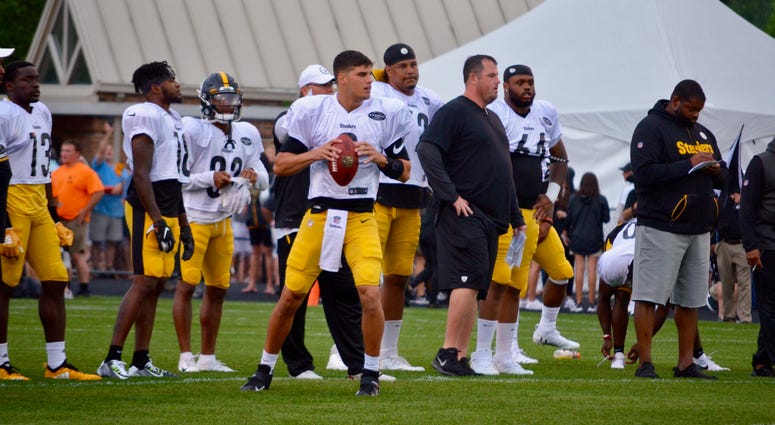 Steelers QB Mason Rudolph at training camp 2019