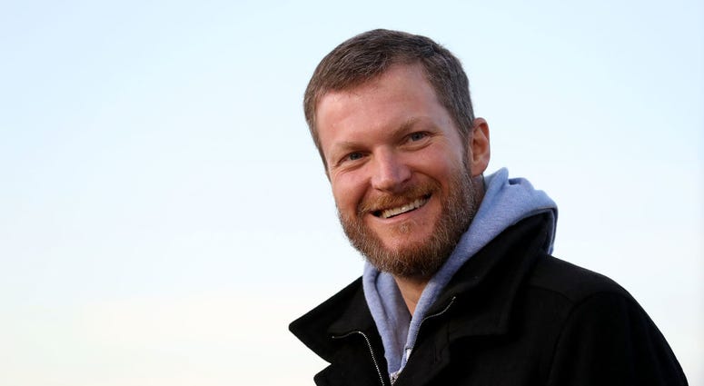 Dale Earnhardt Jr. watches on during the Nationwide 2019 Paint Scheme Reveal Dale Earnhardt Jr. watches on during the Nationwide 2019 Paint Scheme Reveal