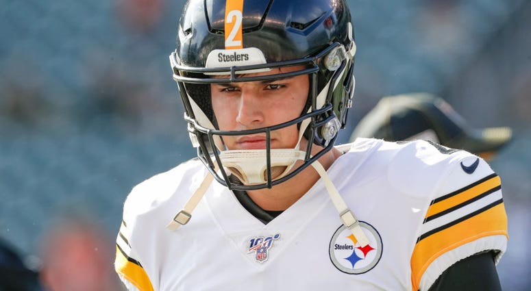 Mason Rudolph of the Pittsburgh Steelers is seen before a game Mason Rudolph of the Pittsburgh Steelers is seen before a game
