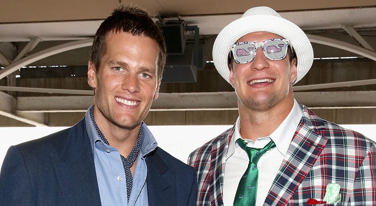 NFL players Tom Brady and Rob Gronkowski NFL players Tom Brady and Rob Gronkowski