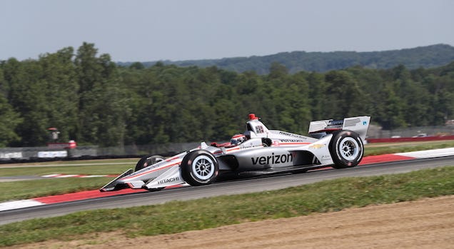Team Penske's Will Power on the Mid-Ohio Sports Car Course On Way To Winning Pole Position Team Penske's Will Power Wins Pole Position For Honda Indy 200 At Mid-Ohio