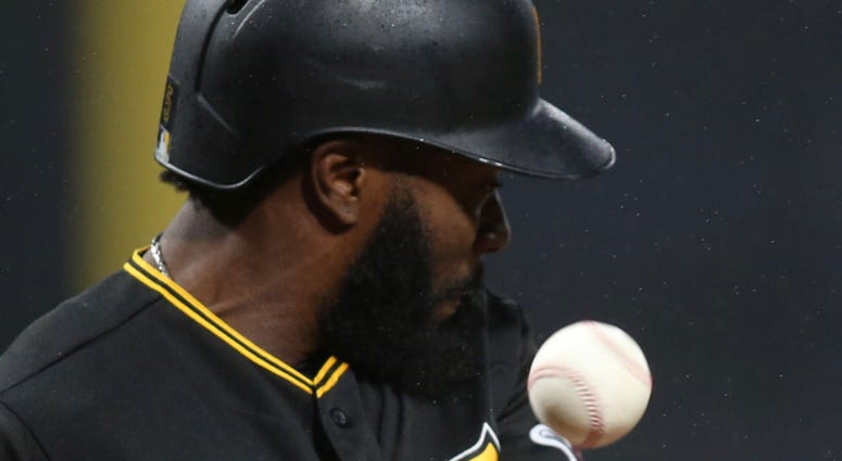 Josh Harrison Gets Hit By A Pitch Josh Harrison Gets Hit By A Pitch
