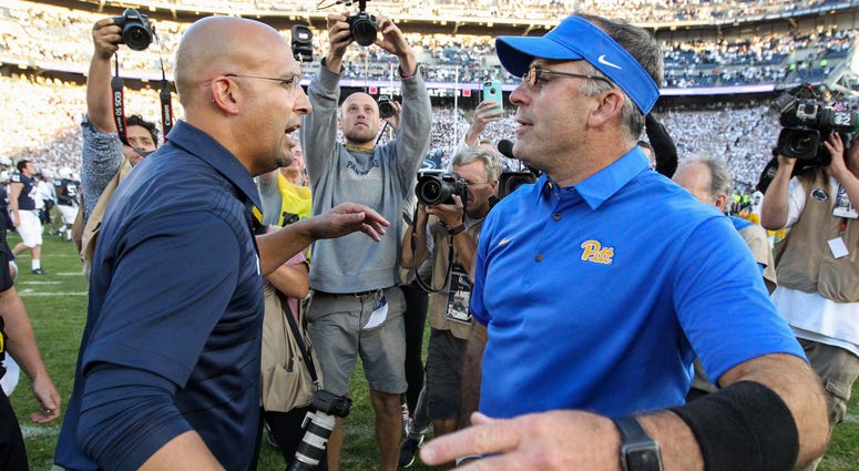 PSU's James Franklin & Pitt's Pat Narduzzi PSU's James Franklin & Pitt's Pat Narduzzi